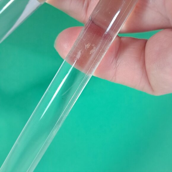 Lucite Acrylic Salad Serving Fork & Spoon Set clear Acrylic Modern Utensils MCM - Picture 12 of 12